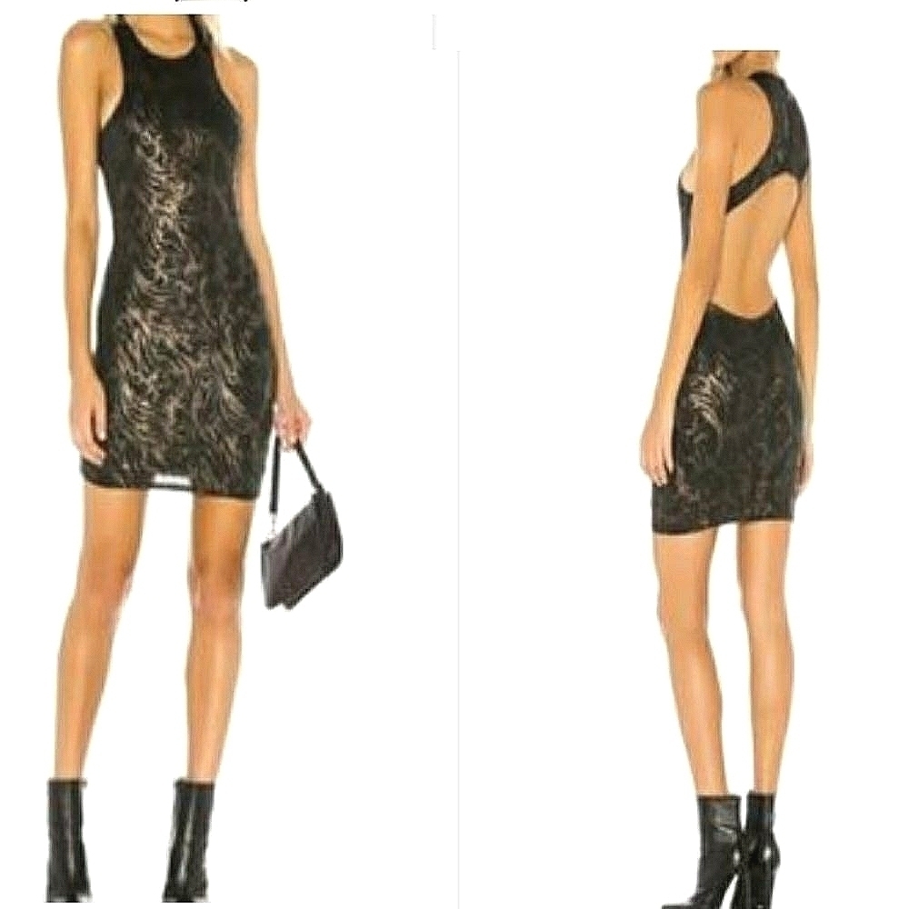 𝅺SUPERDOWN BODYCON DRESS CUT-OUT BACK NEW